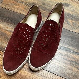 Seychelles | Leather Burgundy Slip Ons